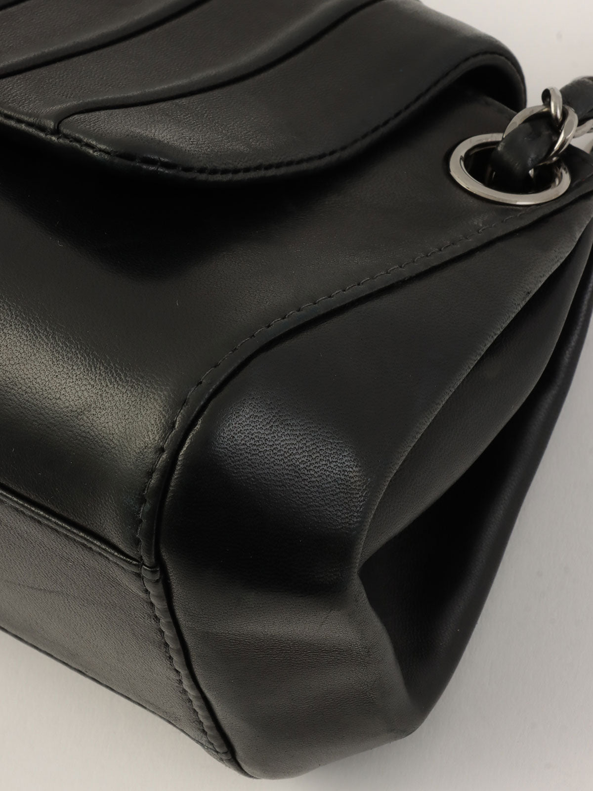 2001年頃製　マドモアゼルステッチワンショルダーバッグ　ブラック