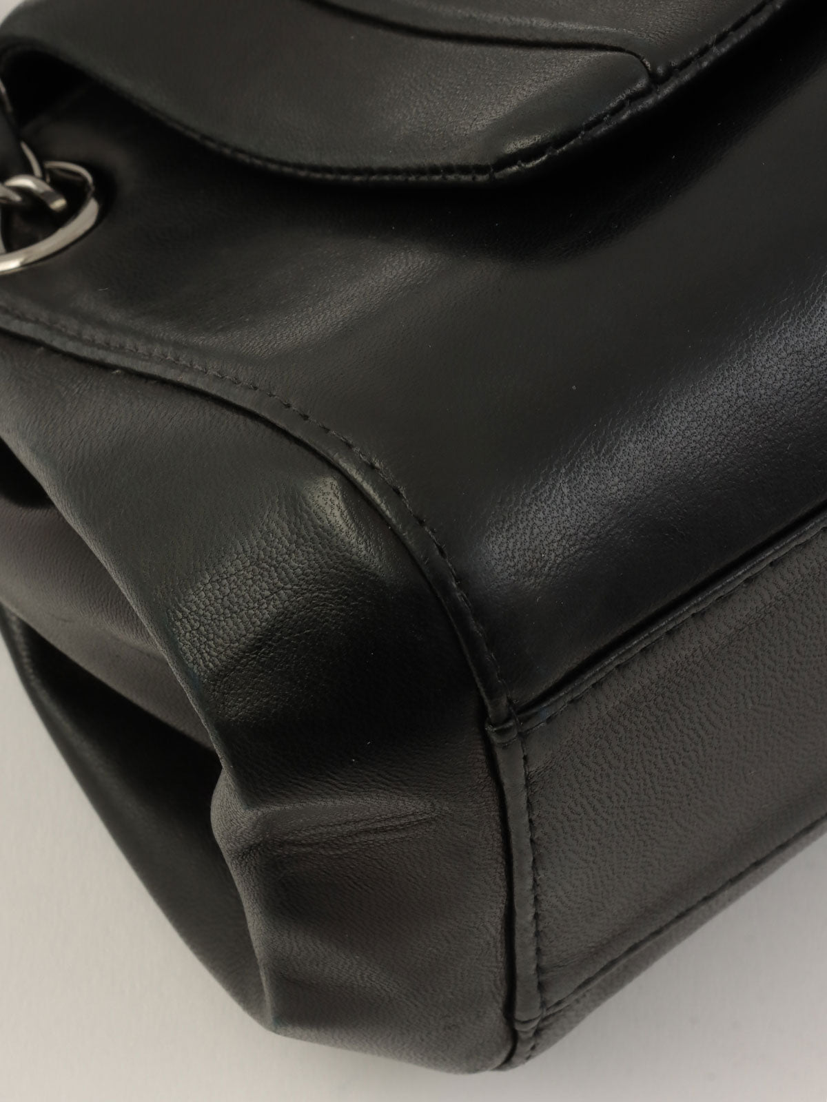 2001年頃製　マドモアゼルステッチワンショルダーバッグ　ブラック