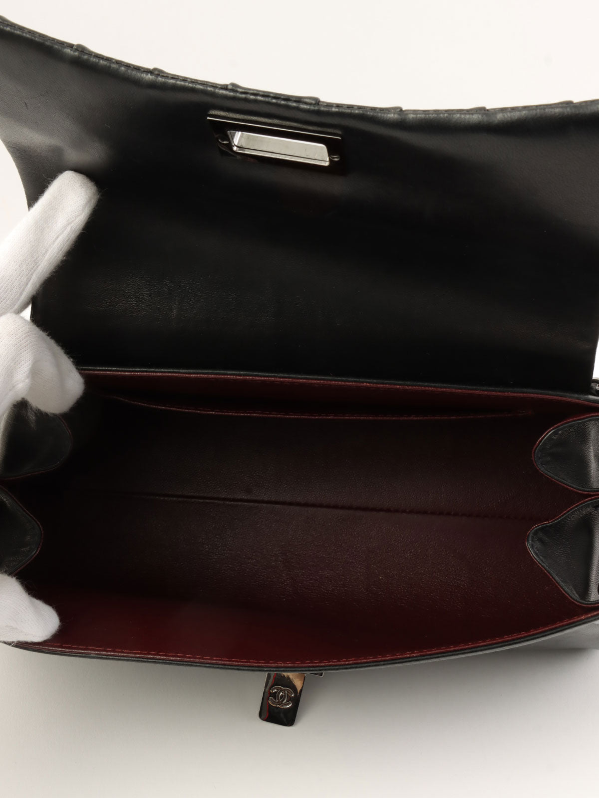 Mademoiselle Stitch 单肩包，黑色，约 2001 年