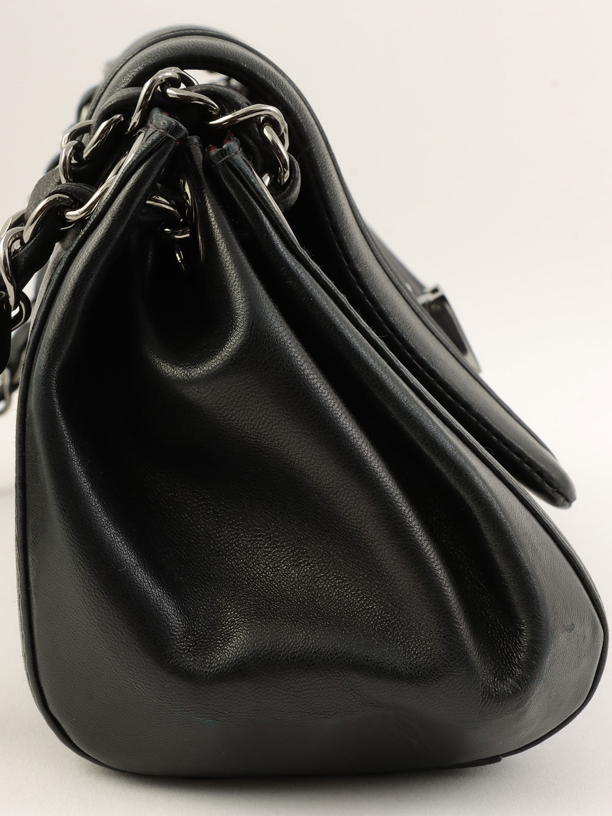 2001年頃製　マドモアゼルステッチワンショルダーバッグ　ブラック