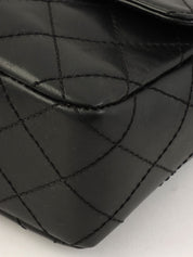 Circa 2000 Matelasse Stitch CC Turnlock Plastic Chain Shoulder Bag in Black