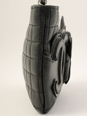 2005年頃製 チョコバーカメリアCCマークチェーンバッグミニ ブラック