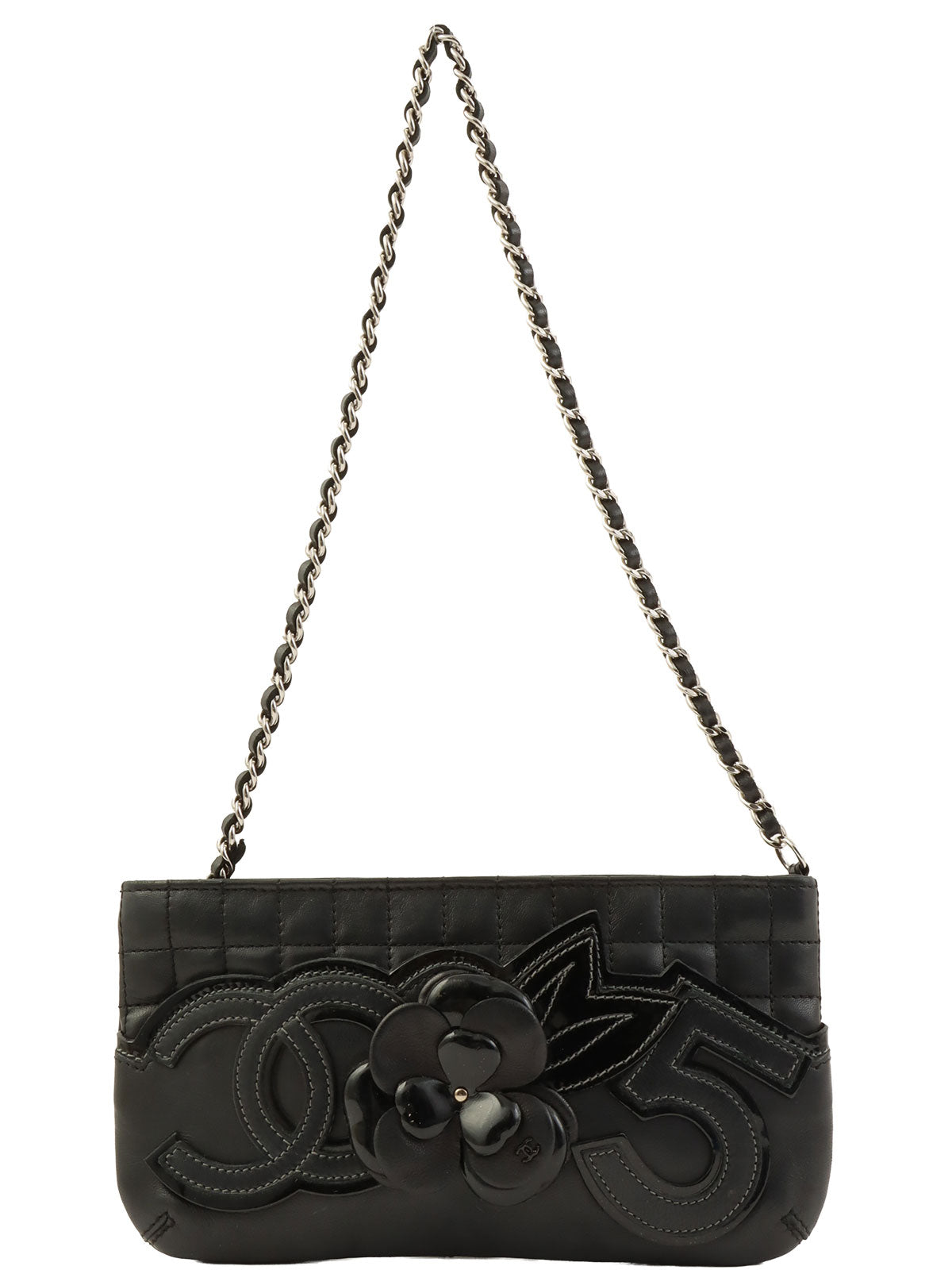 2005年頃製 チョコバーカメリアCCマークチェーンバッグミニ ブラック