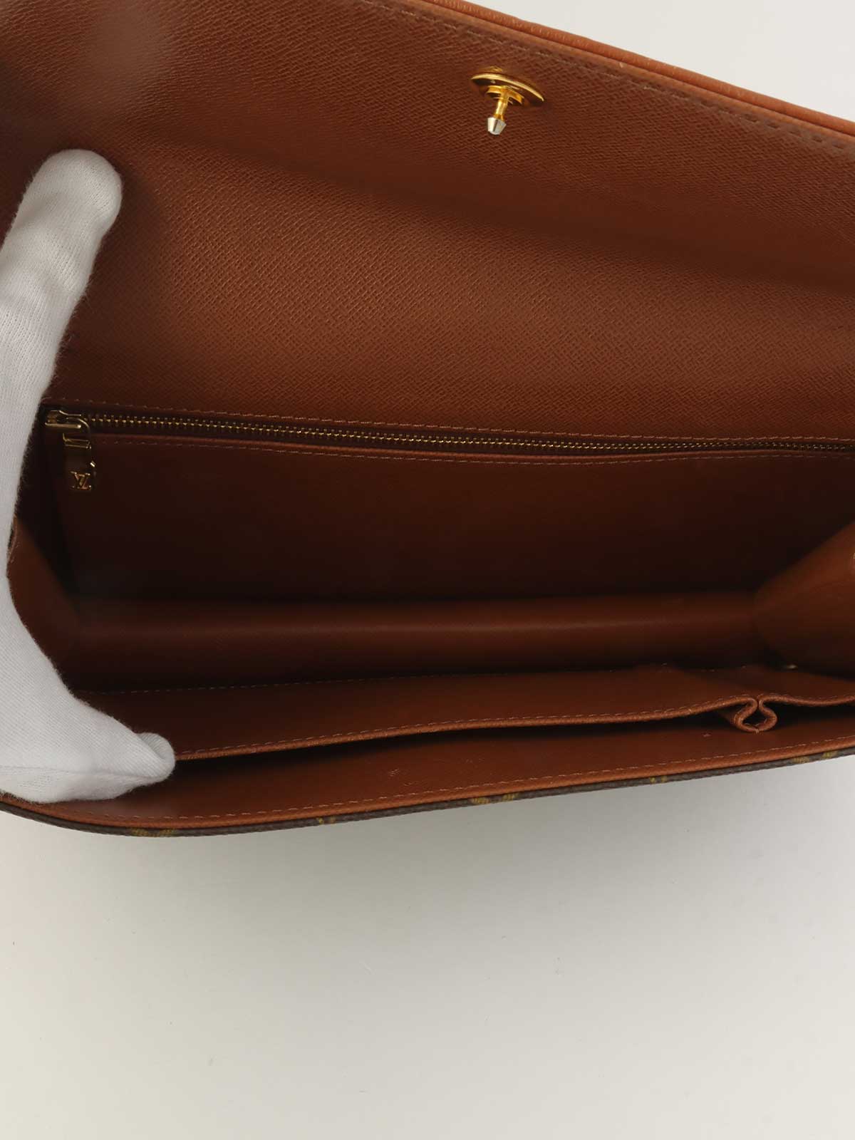 1990 Canvas Monogram Pochette Dame Brown