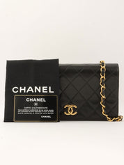 1997年頃製 フルフラップCCマークプレートチェーンバッグ ブラック