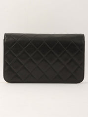 1997 Full Flap CC Mark Plate Chain Bag, Black