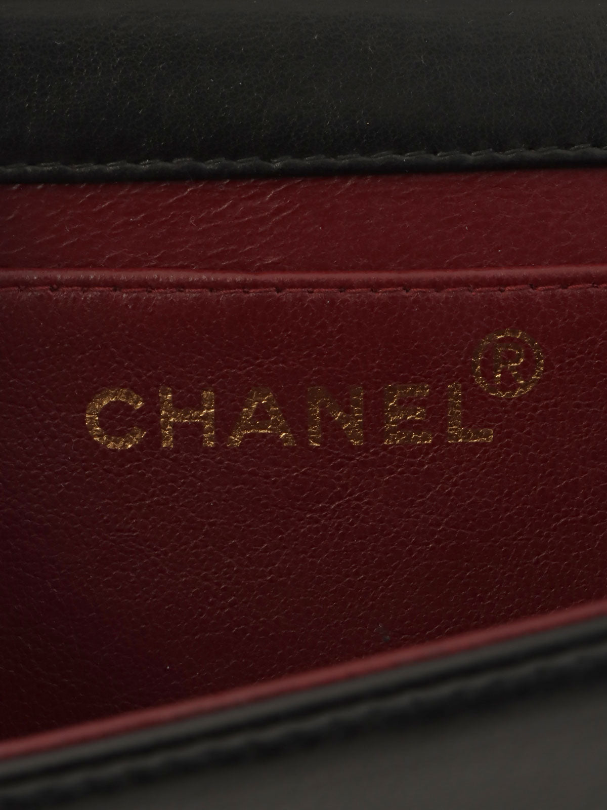 1997年頃製 フルフラップCCマークプレートチェーンバッグ ブラック