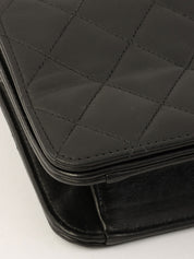 1997 Full Flap CC Mark Plate Chain Bag, Black