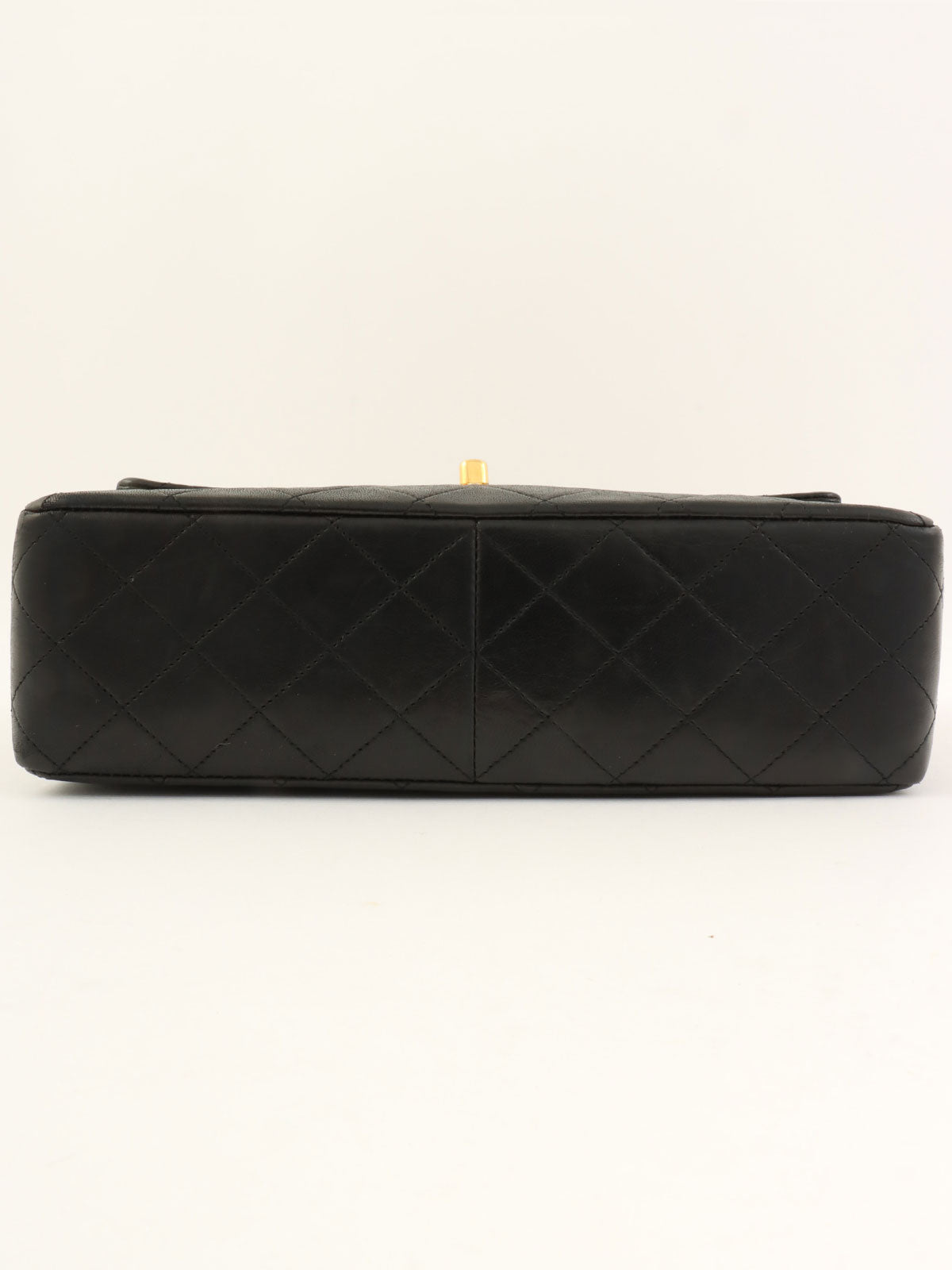 1990's Big Square Classic Flap Chain Bag in Black