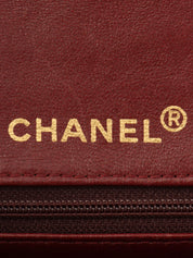 1990's Big Square Classic Flap Chain Bag in Black