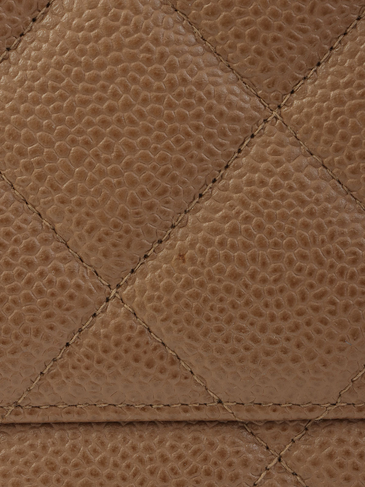 2001年頃製キャビアスキンCCマークステッチ復刻トートバッグ ブラウン