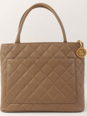 2001年頃製キャビアスキンCCマークステッチ復刻トートバッグ ブラウン