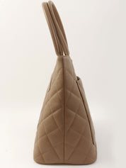 2001年頃製キャビアスキンCCマークステッチ復刻トートバッグ ブラウン