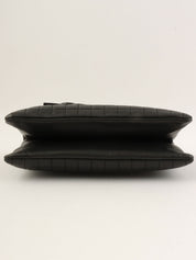 Camellia Chocolate Bar Chain Bag, Black, circa 2005