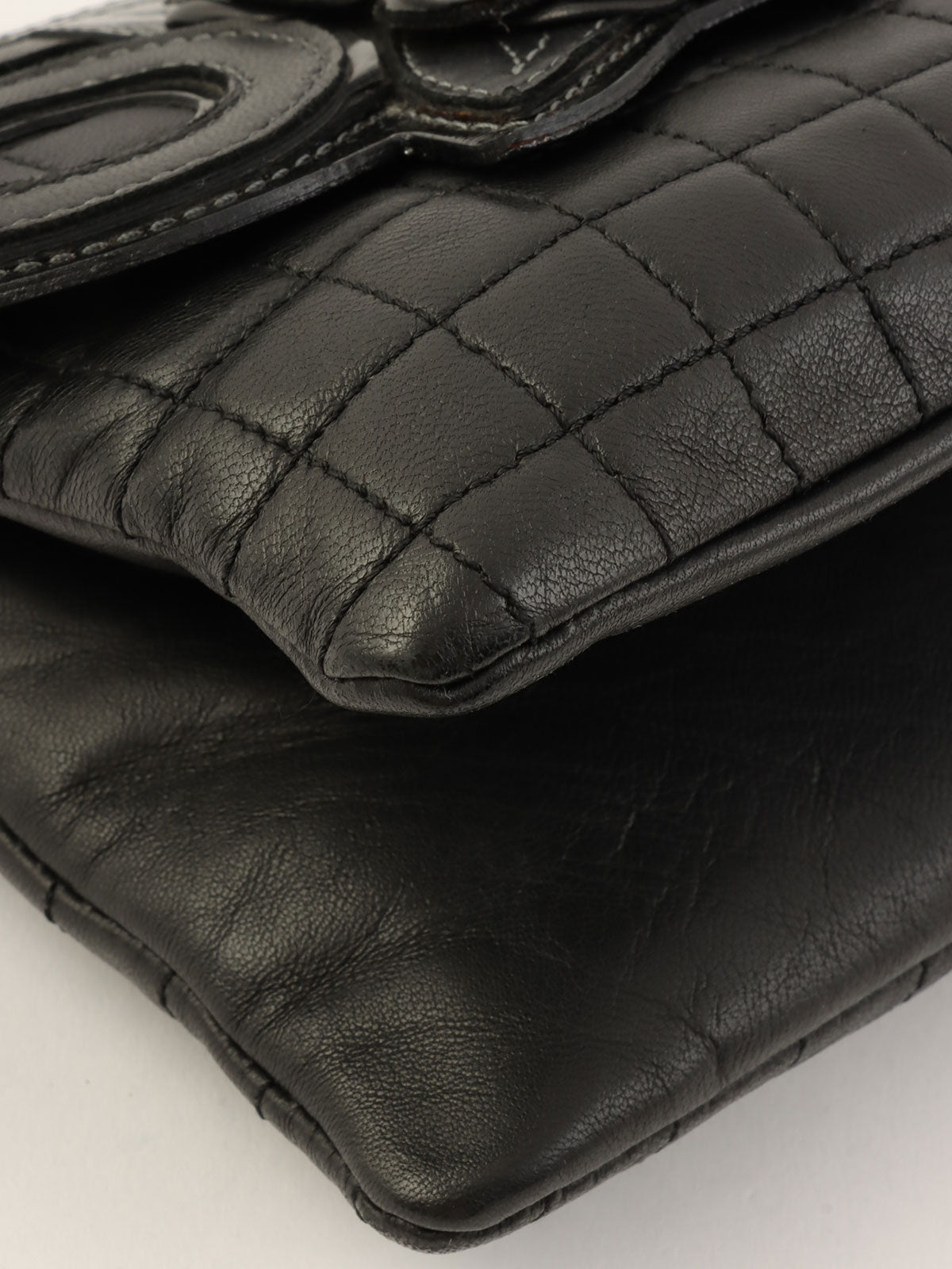 2005年頃製 カメリアチョコバーチェーンバッグ ブラック