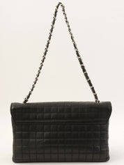 Camellia Chocolate Bar Chain Bag, Black, circa 2005