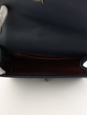 2014年頃製 ベロアボーイシャネルチェーンショルダーバッグ ネイビー