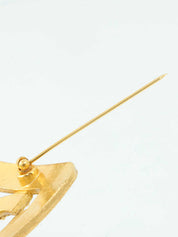 1994 Design Cutout CC Mark Brooch Gold
