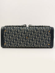 トロッターパターントートバッグ ネイビー