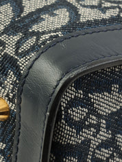 トロッターパターントートバッグ ネイビー