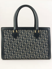 トロッターパターントートバッグ ネイビー