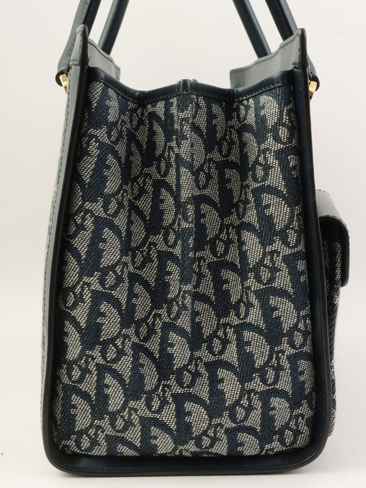 トロッターパターントートバッグ ネイビー