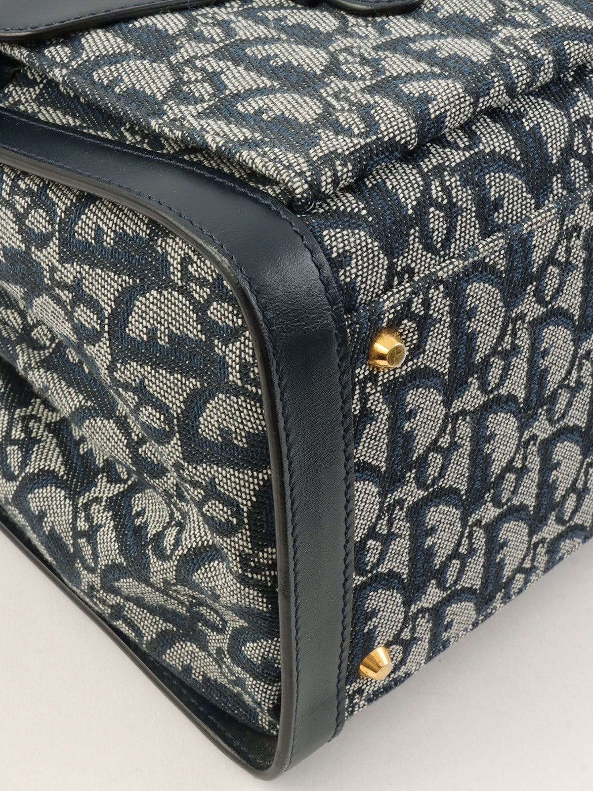 トロッターパターントートバッグ ネイビー