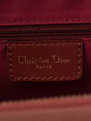 トロッターパターンハンドバッグ ボルドー