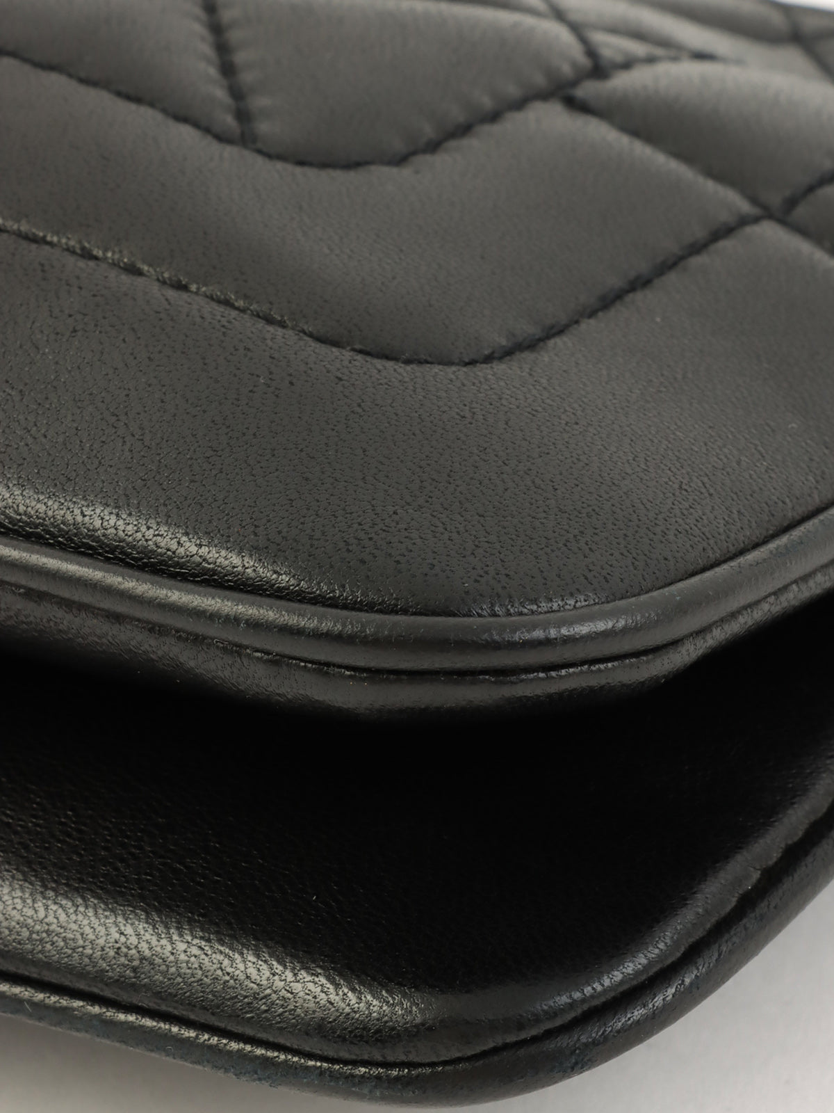 2003年頃製 CCマークタッセルチャームショルダーバッグ ブラック