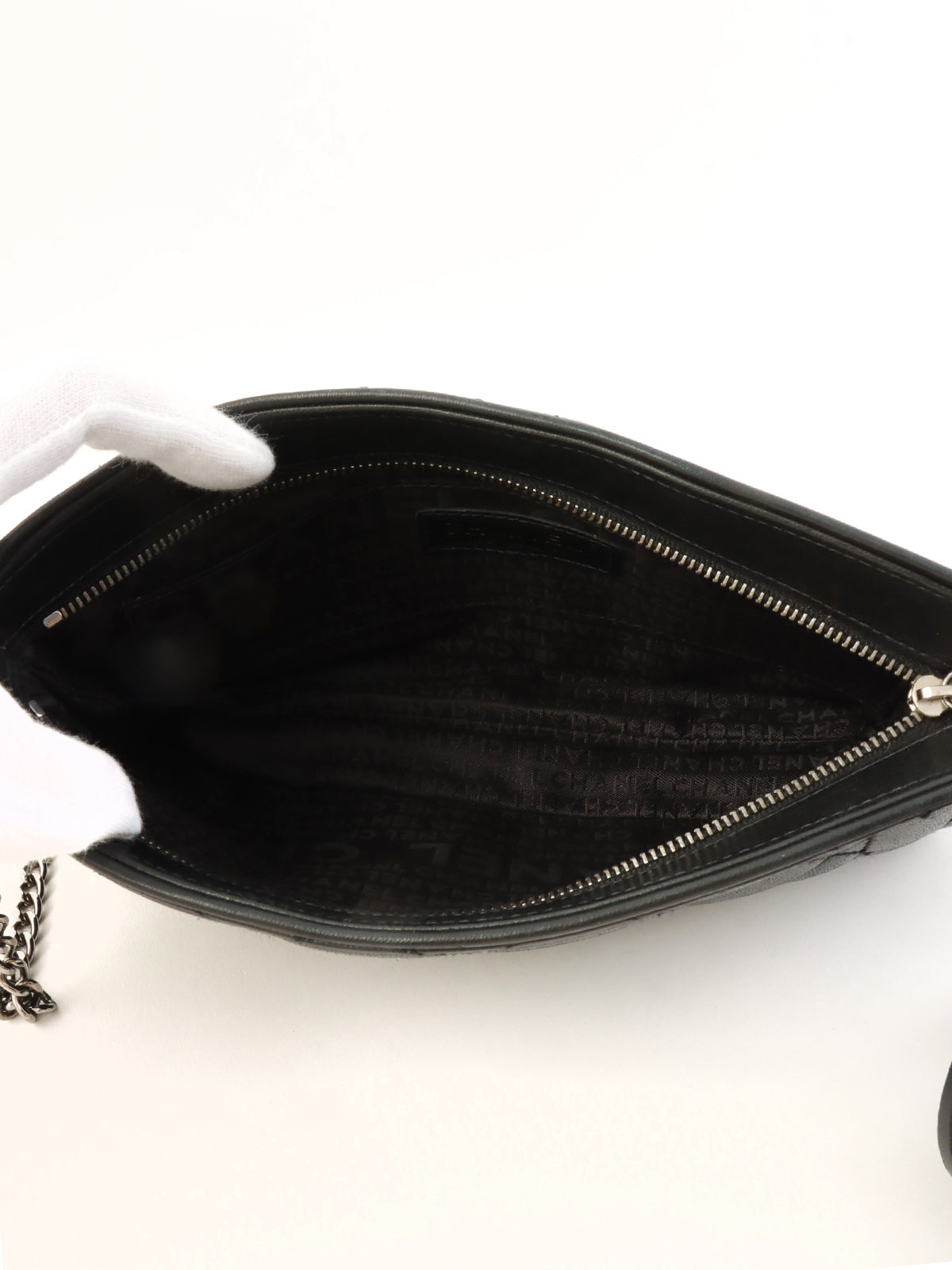 2003年頃製 CCマークタッセルチャームショルダーバッグ ブラック