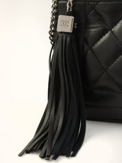 2003年頃製 CCマークタッセルチャームショルダーバッグ ブラック