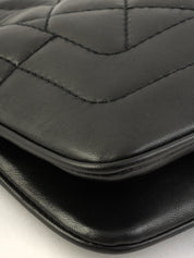 2003 CC Mark Tassel Charm Shoulder Bag Black