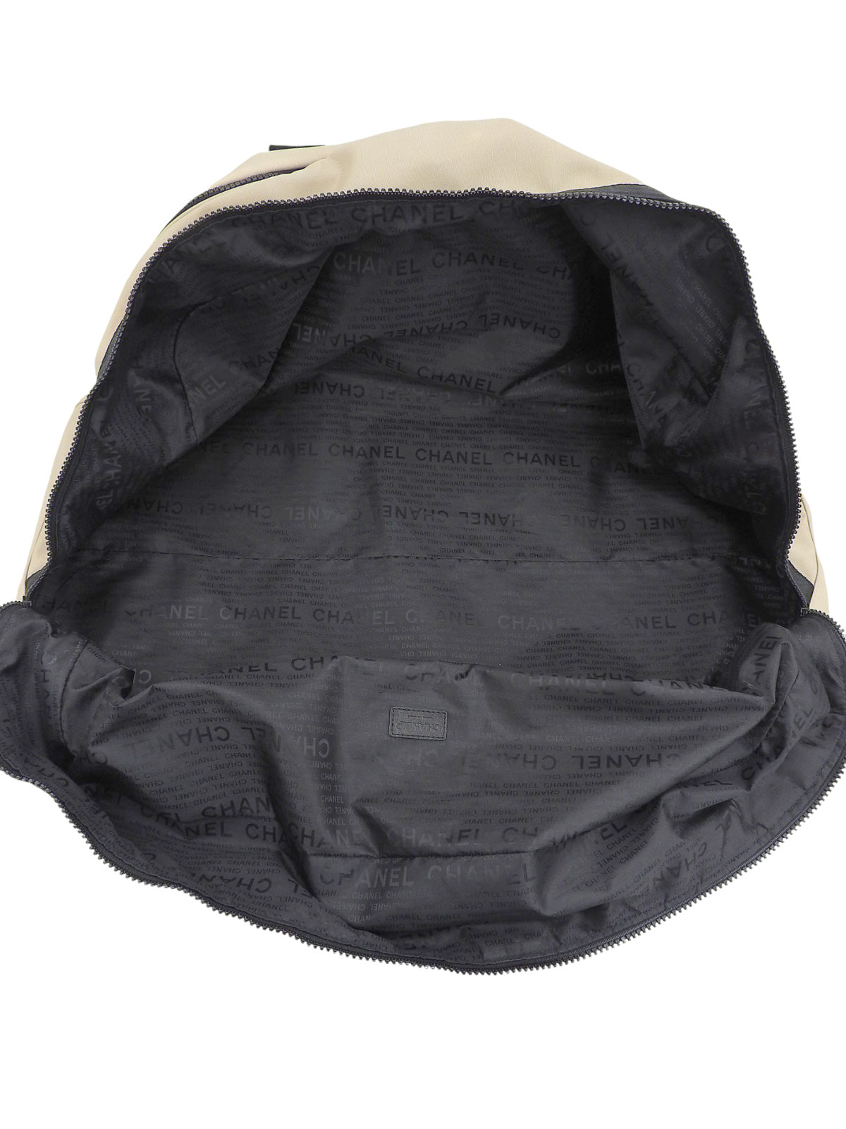 2001 Sports Line CC Mark Boston Bag, Beige/Black