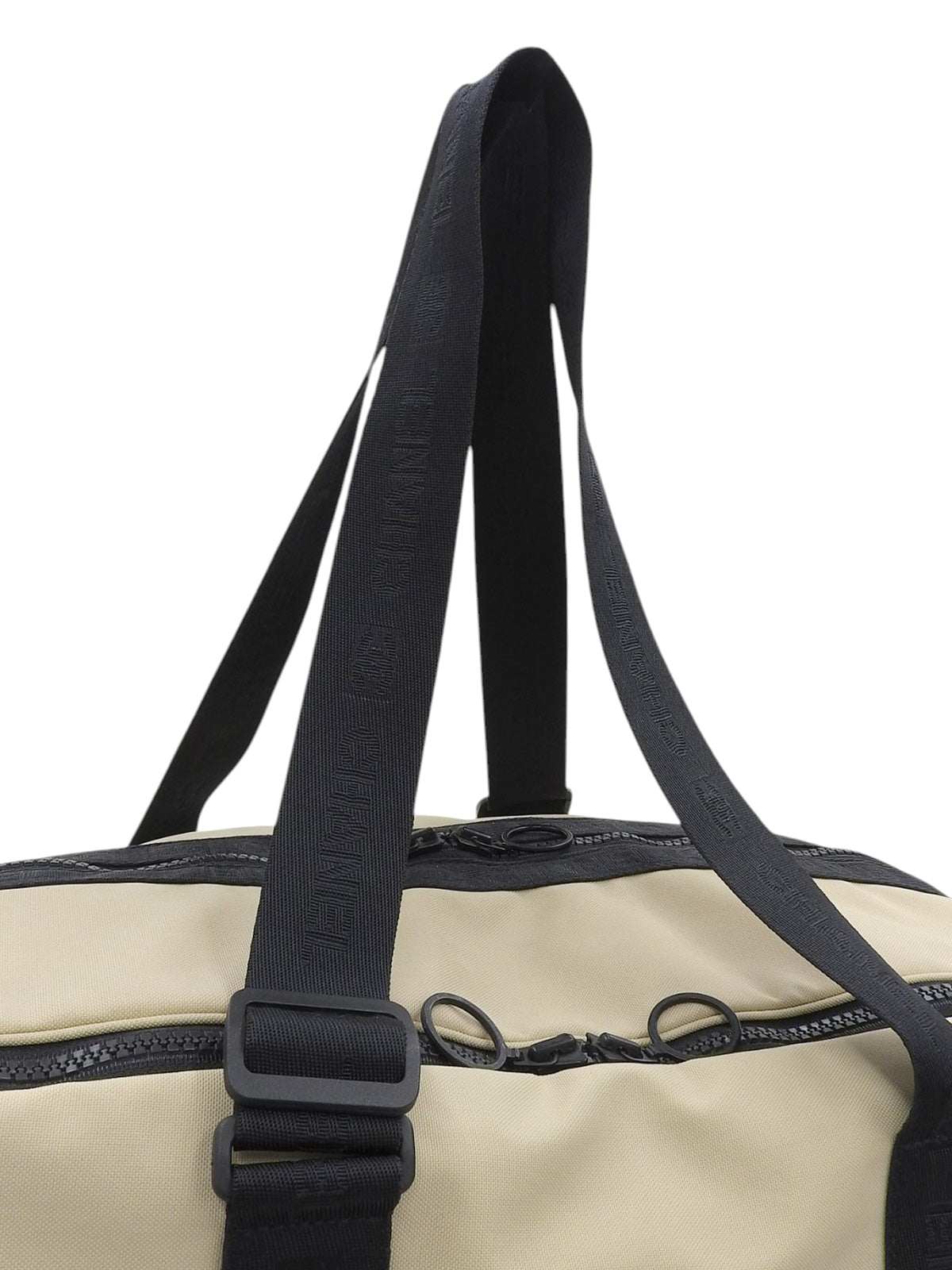 2001 Sports Line CC Mark Boston Bag, Beige/Black