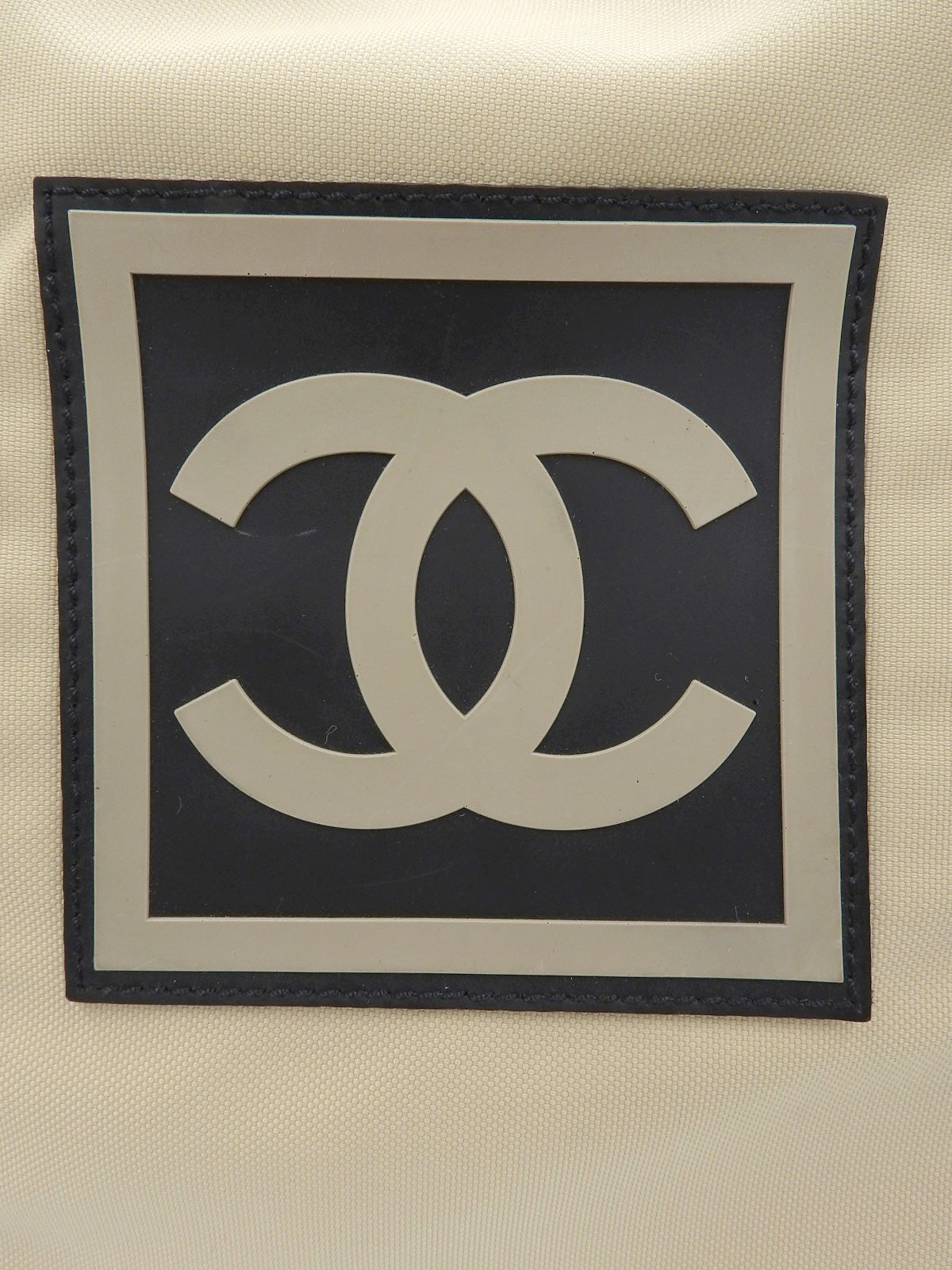 2001 Sports Line CC Mark Boston Bag, Beige/Black