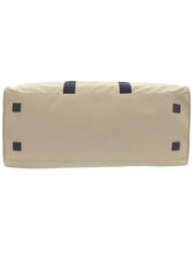 2001 Sports Line CC Mark Boston Bag, Beige/Black