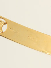 マカダムプレートチェーンブレスレット ゴールド