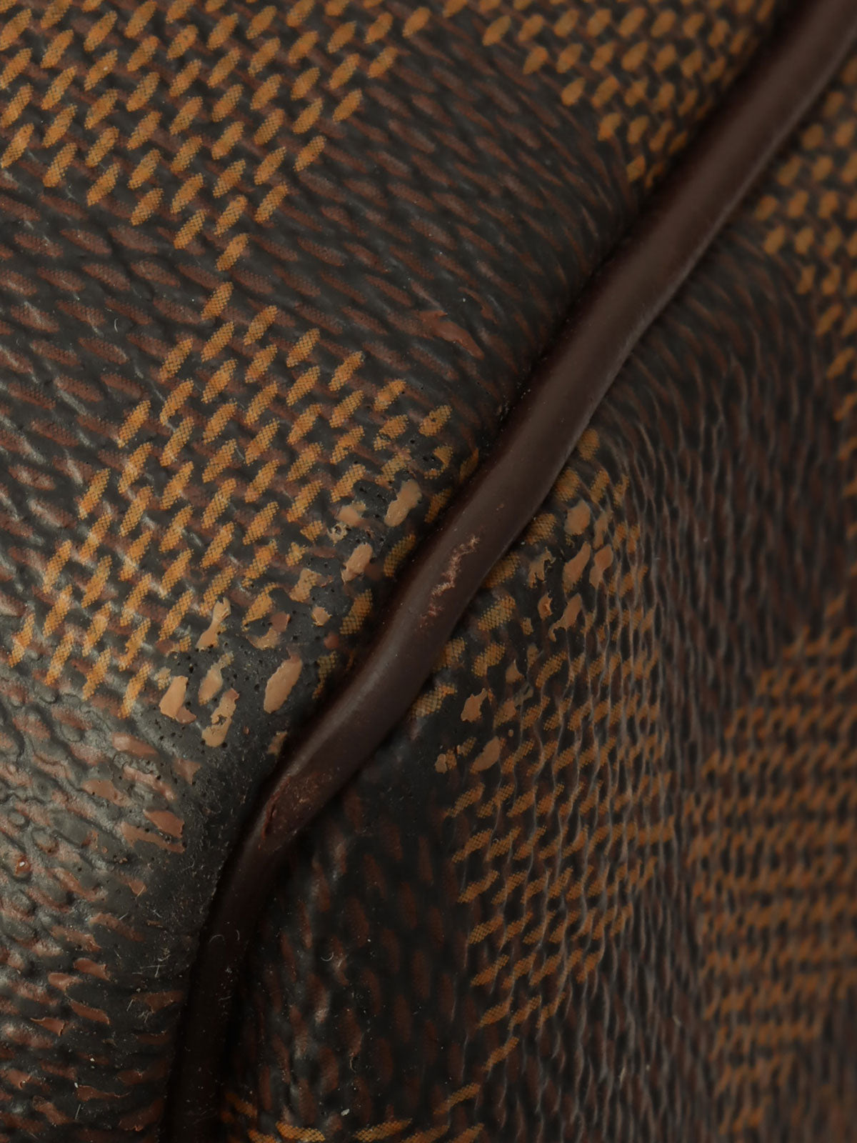 2006年製 キャンバスダミエキーポルバンドリエール55 ブラウン