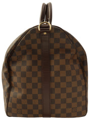 2006年製 キャンバスダミエキーポルバンドリエール55 ブラウン