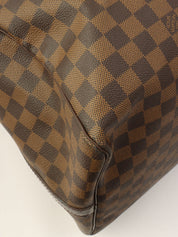 2006年製 キャンバスダミエキーポルバンドリエール55 ブラウン