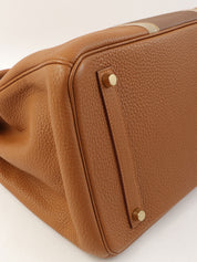 2012 年 Birkin Club 35 金色/栗色/Ficelle