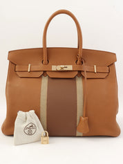 2012 年 Birkin Club 35 金色/栗色/Ficelle