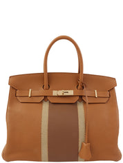 2012 年 Birkin Club 35 金色/栗色/Ficelle