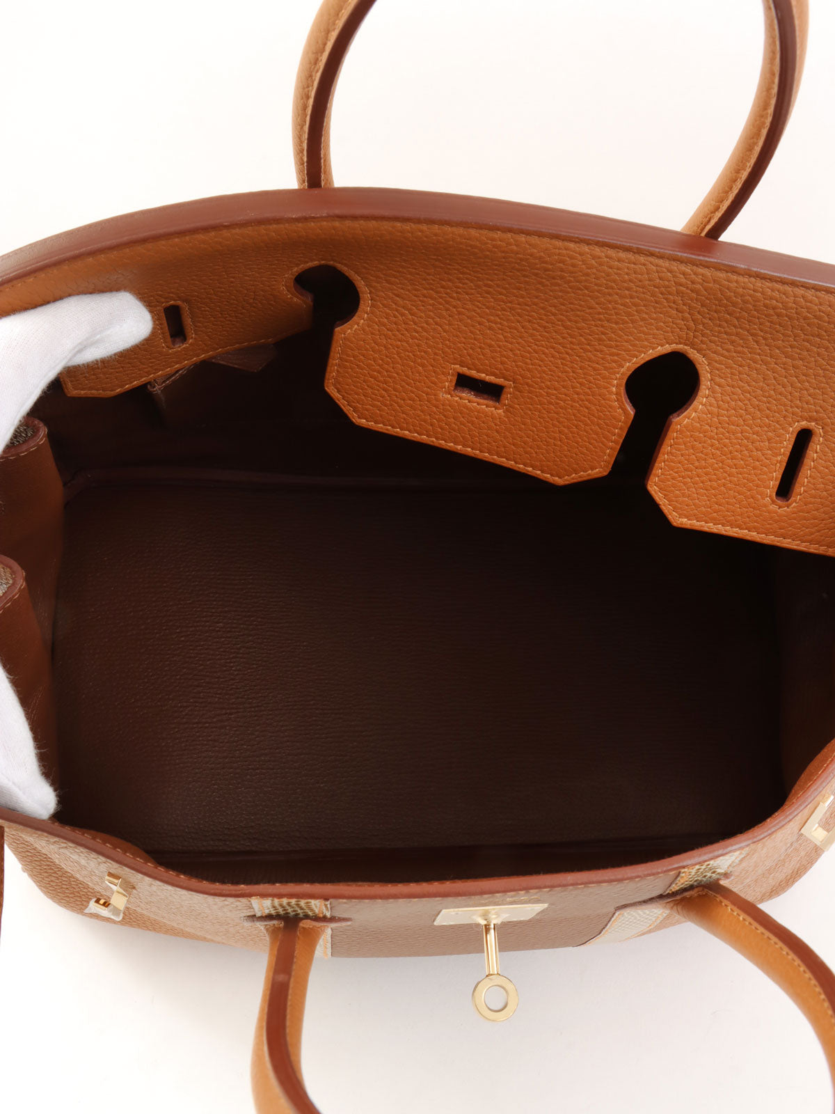 2012 年 Birkin Club 35 金色/栗色/Ficelle