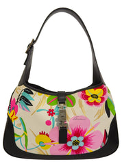 Flora Pattern Jackie One Shoulder Bag Black/Multi