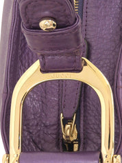 ロゴプレートワンショルダーバッグ パープル