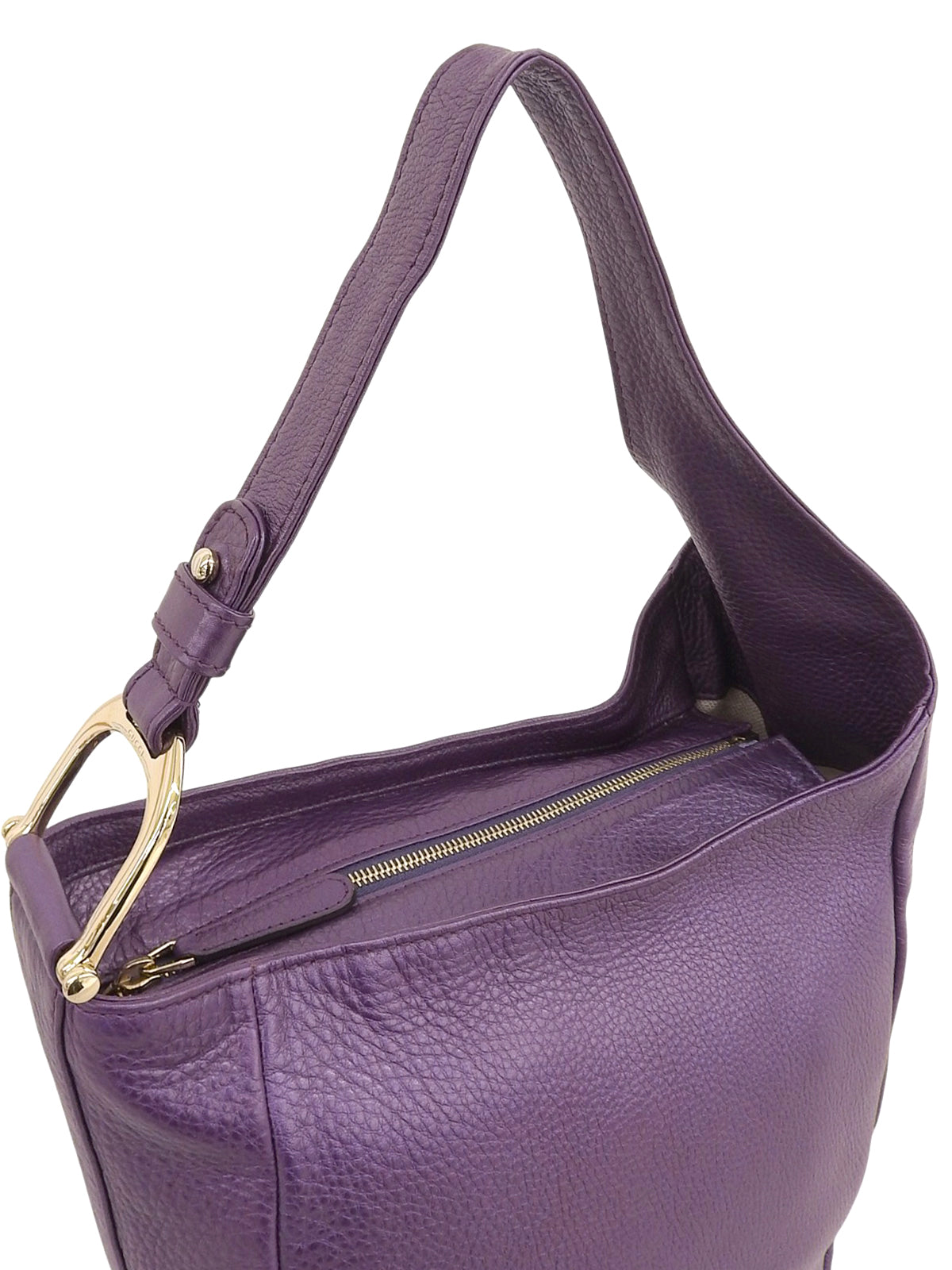 ロゴプレートワンショルダーバッグ パープル