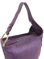 ロゴプレートワンショルダーバッグ パープル