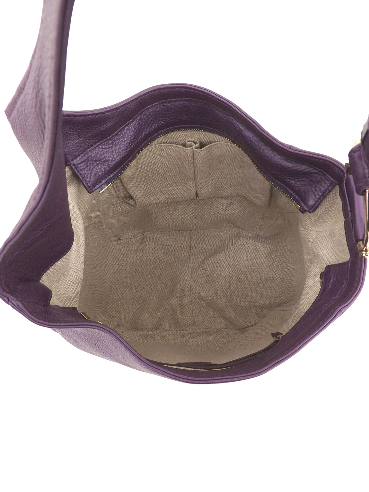 ロゴプレートワンショルダーバッグ パープル