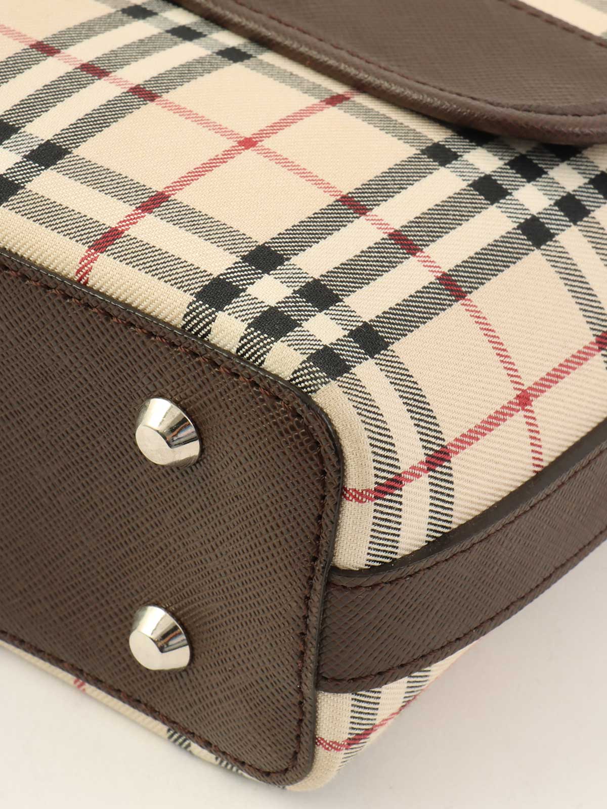 ノバチェックパターンショルダーバッグ　ベージュ/ブラウン/マルチ